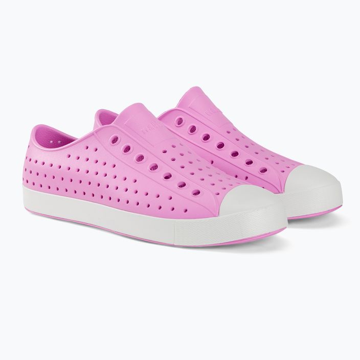 Native Jefferson αθλητικά παπούτσια ροζ/λευκό κέλυφος 4