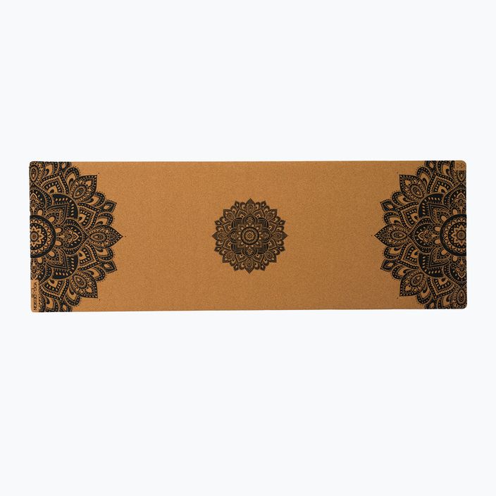 Yoga Design Lab Cork 3,5 mm καφέ Mandala Μαύρο στρώμα γιόγκα 2
