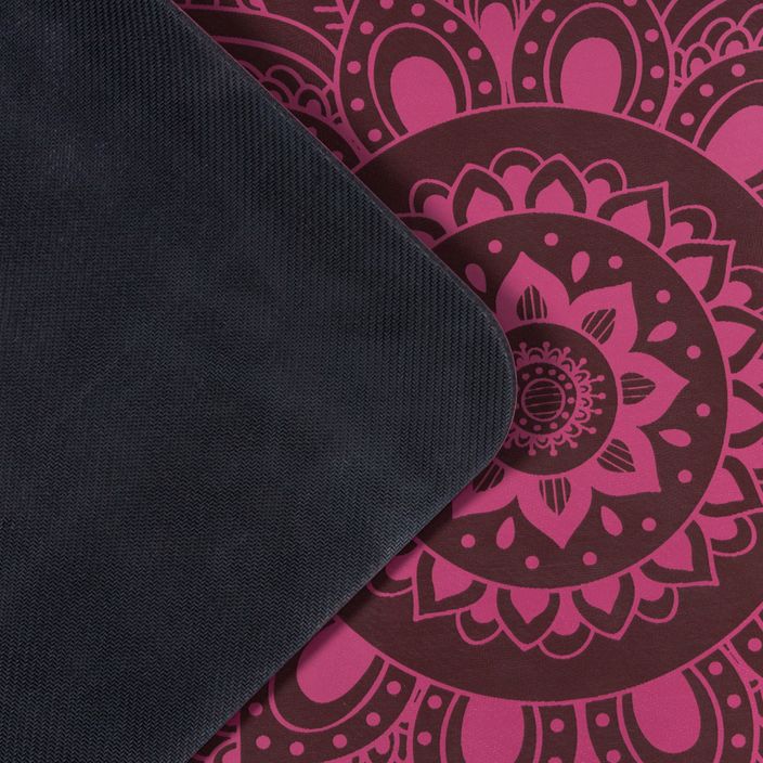 Yoga Design Lab Infinity Στρώμα γιόγκα 5 mm μοβ Mandala Burgundy 4