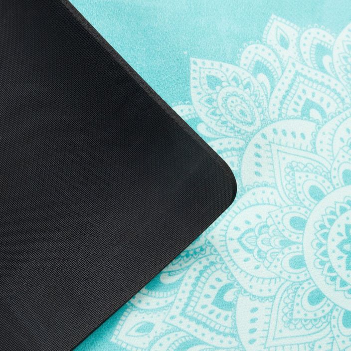 Yoga Design Lab Combo Στρώμα γιόγκα 5,5 mm μπλε Mandala τυρκουάζ 4