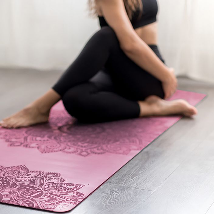 Yoga Design Lab Infinity Στρώμα γιόγκα 3 mm ροζ Mandala Rose 5