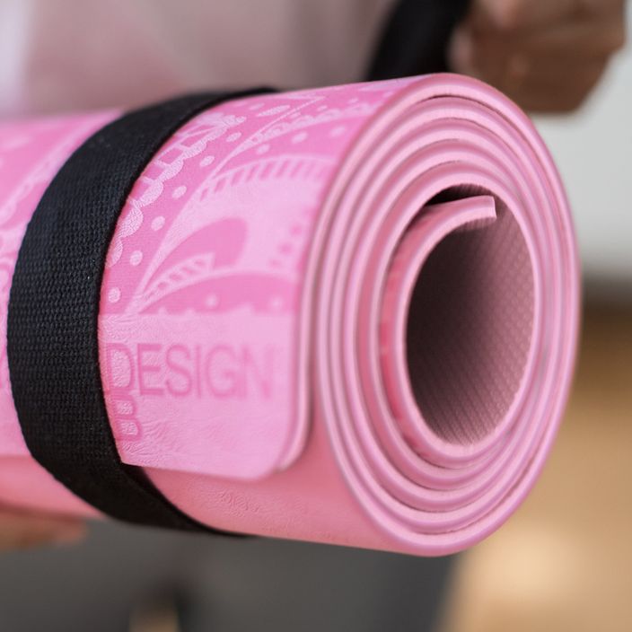 Yoga Design Lab Flow Pure 6 mm ροζ Mandala Rose στρώμα γιόγκα 8