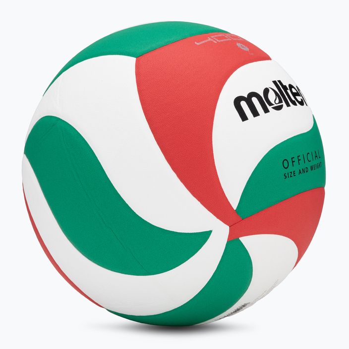 Molten volleyball V4M4000-4 λευκό/πράσινο/κόκκινο μέγεθος 4 2