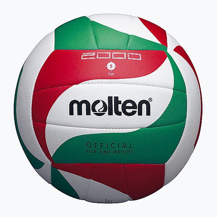Molten volleyball V5M2000-5 λευκό/πράσινο/κόκκινο μέγεθος 5 4