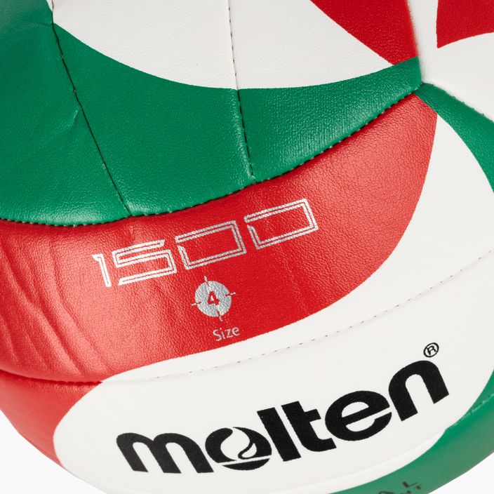 Molten volleyball V4M1500 λευκό/πράσινο/κόκκινο μέγεθος 4 3