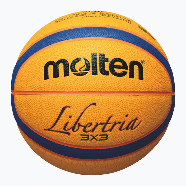 Μπάσκετ B33T5000 FIBA 3x3 κίτρινο/μπλε μέγεθος 3 2