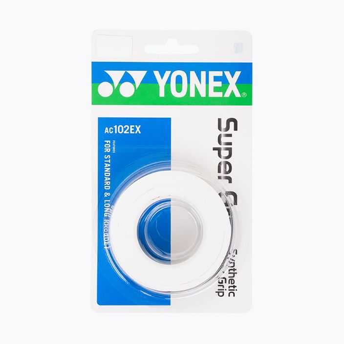 YONEX περιτύλιγμα ρακέτας μπάντμιντον 3 τεμάχια λευκό AC 102 EX