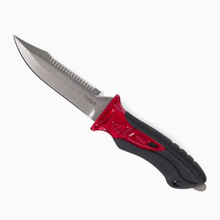 Καταδυτικό μαχαίρι TUSA X-Pert II Titanium κόκκινο FK-940