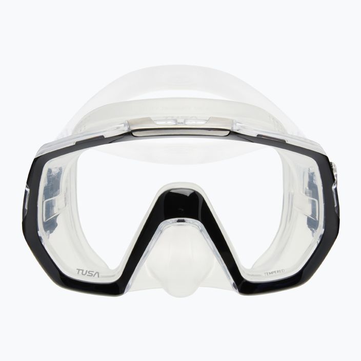 TUSA Freedom Elite μάσκα κατάδυσης μαύρη και διαφανής M-1003 2