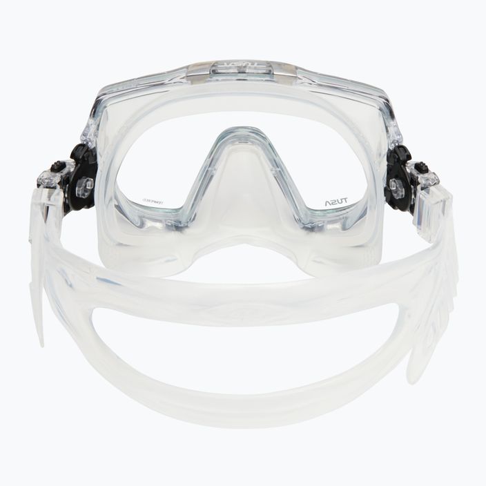 TUSA Freedom Elite μάσκα κατάδυσης μαύρη και διαφανής M-1003 5