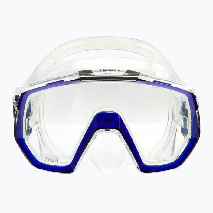TUSA Freedom Elite ναυτικό μπλε και διαφανής μάσκα κατάδυσης M-1003 2