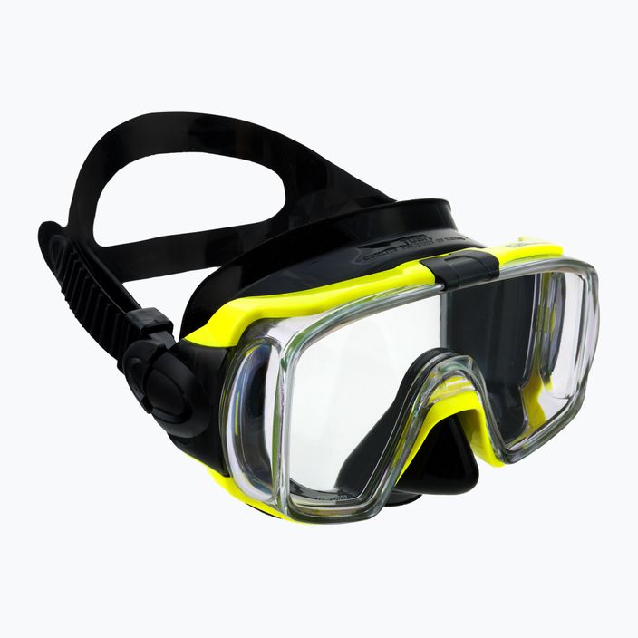 TUSA Sportmask μάσκα κατάδυσης μαύρη και κίτρινη UM-31QB FY