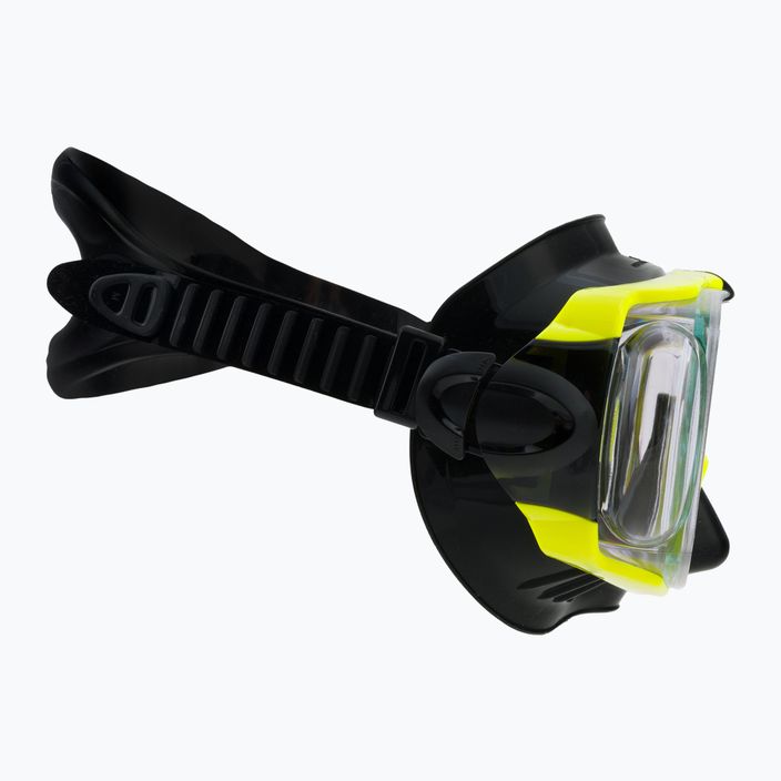 TUSA Sportmask μάσκα κατάδυσης μαύρη και κίτρινη UM-31QB FY 3