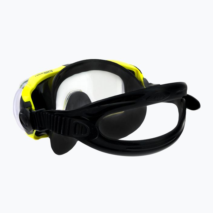 TUSA Sportmask μάσκα κατάδυσης μαύρη και κίτρινη UM-31QB FY 4