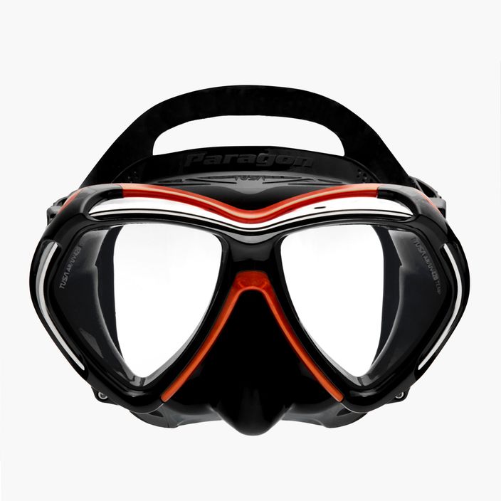 TUSA Paragon μαύρη/πορτοκαλί μάσκα κατάδυσης M2001SQB EOA 2
