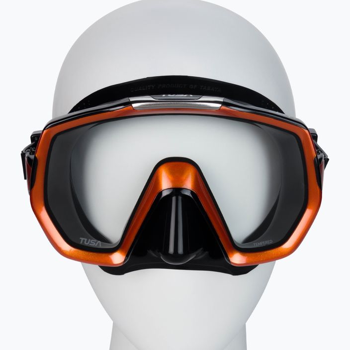 TUSA Freedom Elite μάσκα κατάδυσης μαύρη-πορτοκαλί M1003QB EO