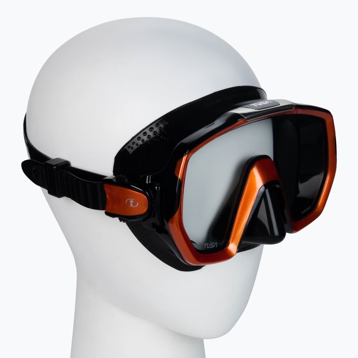 TUSA Freedom Elite μάσκα κατάδυσης μαύρη-πορτοκαλί M1003QB EO 2