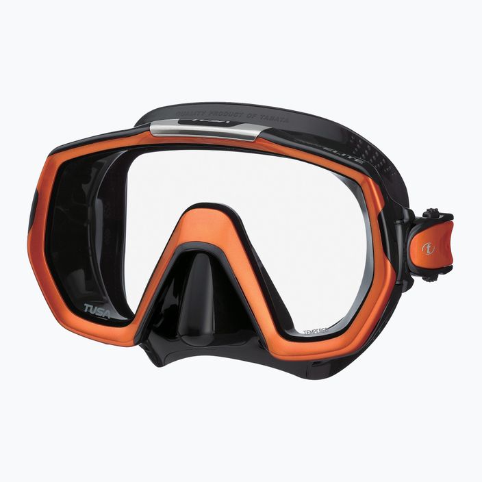 TUSA Freedom Elite μάσκα κατάδυσης μαύρη-πορτοκαλί M1003QB EO 4