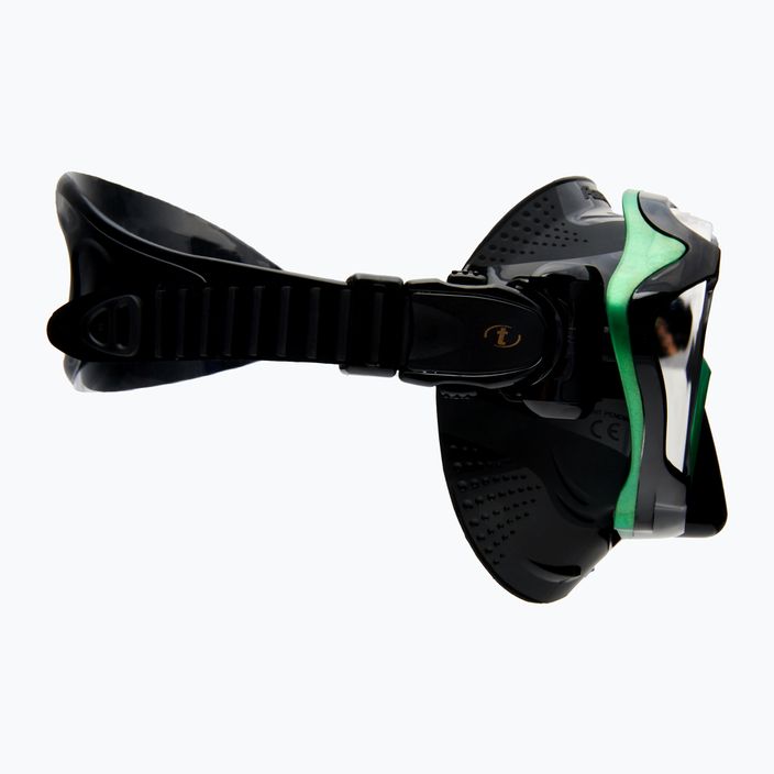 TUSA Paragon S Mask μάσκα κατάδυσης μαύρη-πράσινη M-1007 3