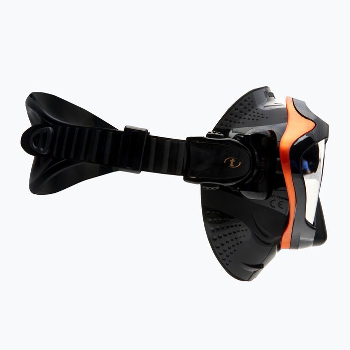TUSA Paragon S Mask μάσκα κατάδυσης μαύρη και πορτοκαλί M-1007 3