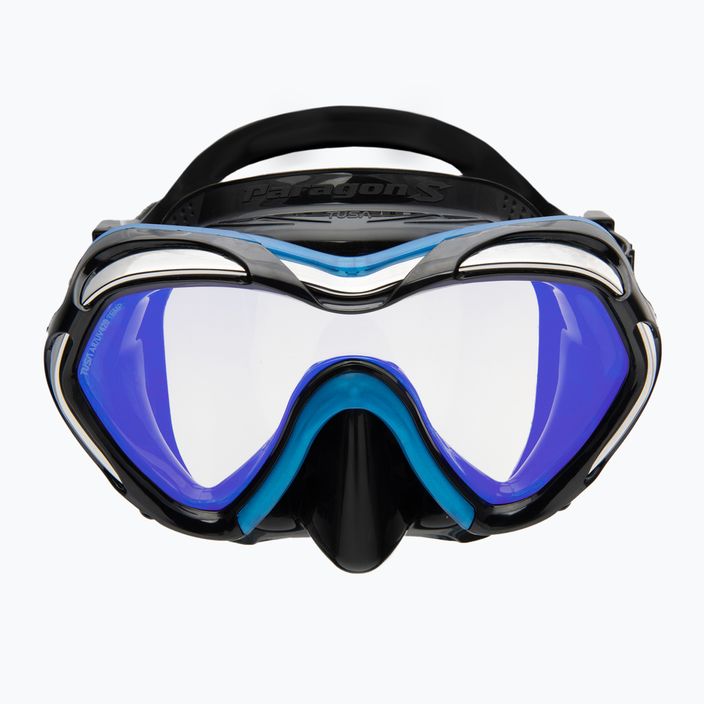 TUSA Paragon S Mask μάσκα κατάδυσης μαύρη-μπλε M-1007 2