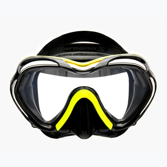TUSA Paragon S Mask μάσκα κατάδυσης μαύρη και κίτρινη M-1007 2