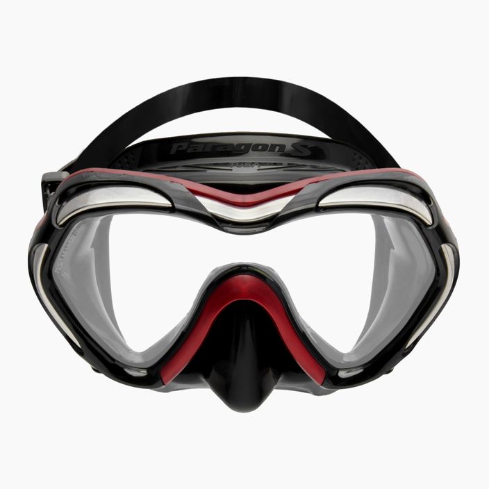 TUSA Paragon S Mask μάσκα κατάδυσης μαύρη/κόκκινη M-1007 2