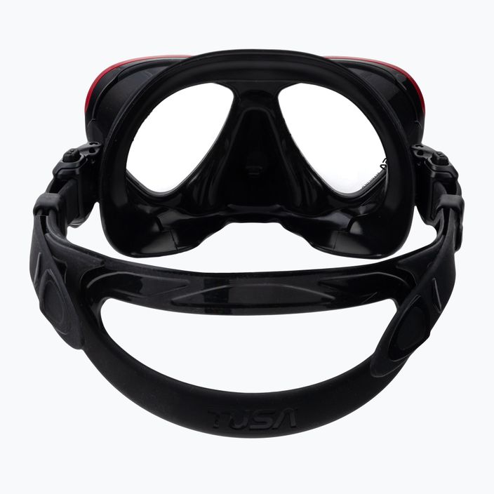 TUSA Intega Mask μάσκα κατάδυσης μαύρη/κόκκινη M-212 5