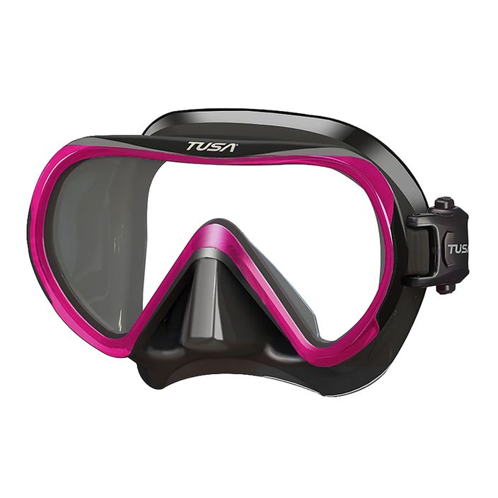 TUSA Ino ροζ/μαύρη μάσκα κατάδυσης με αναπνευστήρα 2