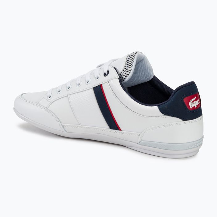 Lacoste ανδρικά παπούτσια 40CMA0067 λευκό/ναυτικό/κόκκινο 3
