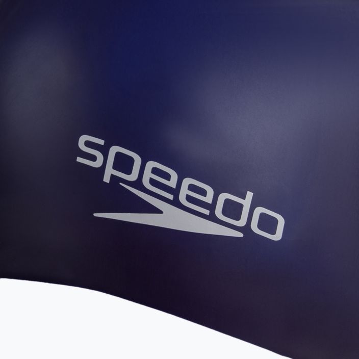 Speedo Plain Moulded Silicone Junior παιδικό σκουφάκι για κολύμπι μπλε 8-709900011 3