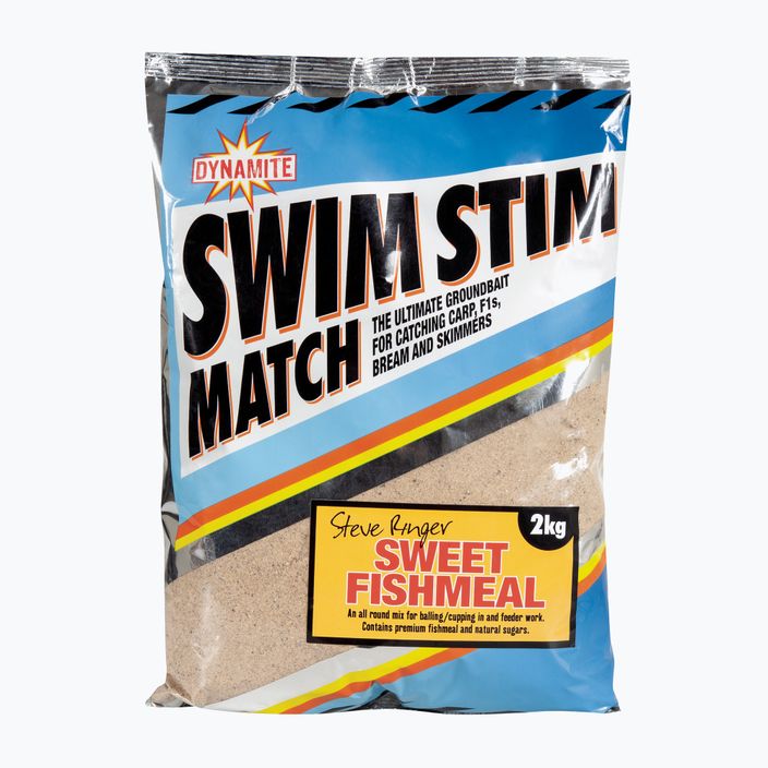 Dynamite Baits Swim Stim Match Sweet Fishmeal κίτρινο ADY040006 fishing groundbait