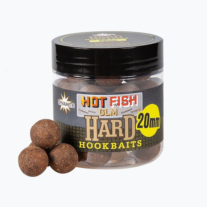 Dynamite Baits Hot Fish&GLM Hard Hookbait 20mm καφέ κυπρίνος hookbait χάντρες ADY041580
