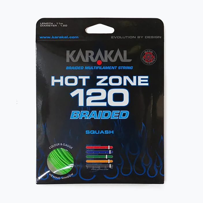 Σπάγγος σκουός Karakal Hot Zone Πλεκτό 120 11 m πράσινο