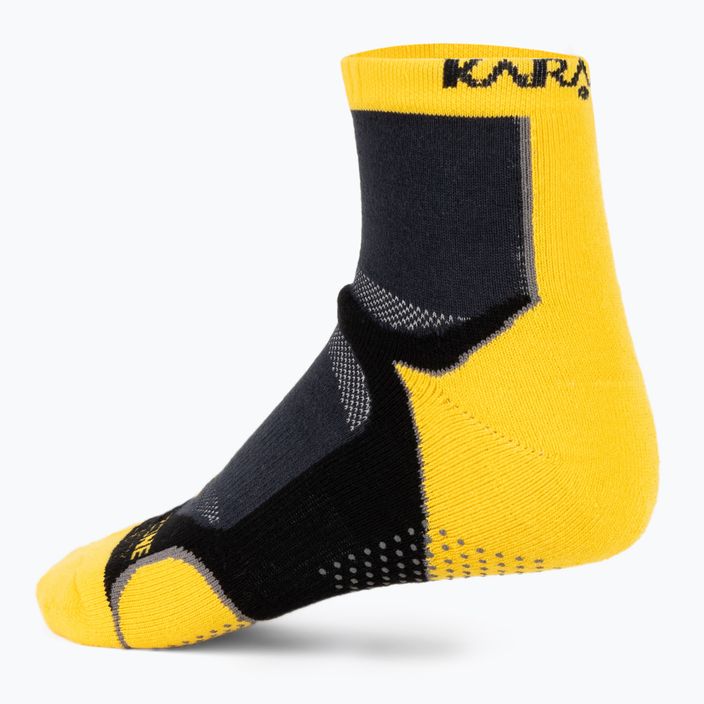 Karakal X4 Κάλτσες τένις αστραγάλου μαύρες/κίτρινες KC530 2