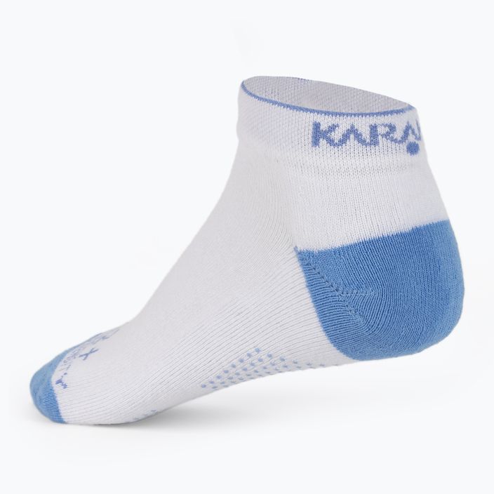 Γυναικείες κάλτσες τένις Karakal X2+ Trainer λευκές και μπλε KC536 2