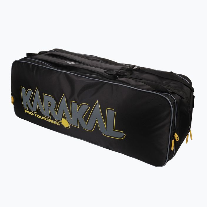 Karakal Pro Tour Elite 2.1 12R κίτρινη τσάντα για σκουός 2