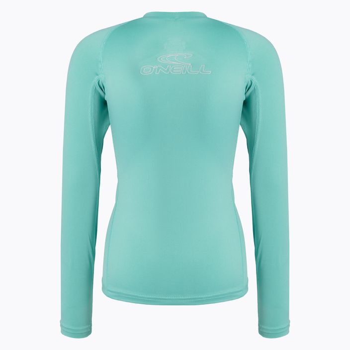 Ανδρικό O'Neill Basic Skins Rash Guard μακρυμάνικο μπλουζάκι για κολύμπι πράσινο 3346 2
