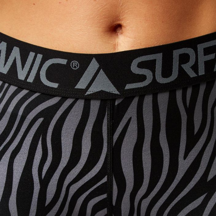 Γυναικείο θερμικό παντελόνι Surfanic Cozy Limited Edition Long John μαύρο ζέβρα 3