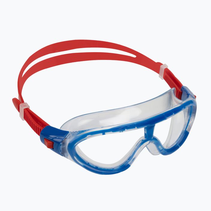 Παιδική μάσκα κολύμβησης Speedo Rift Junior lava red/beautiful blue/clear 8-01213C811