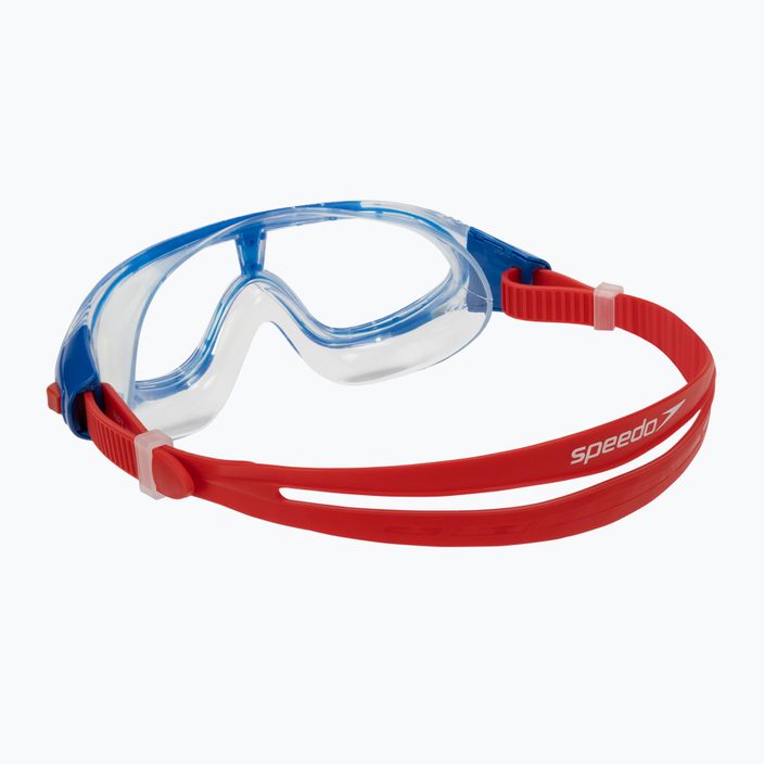 Παιδική μάσκα κολύμβησης Speedo Rift Junior lava red/beautiful blue/clear 8-01213C811 4