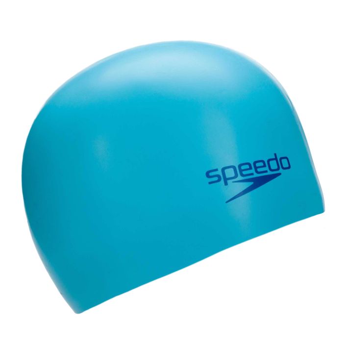 Speedo Plain Moulded μπλε παιδικό καπέλο κολύμβησης 8-709908420 2