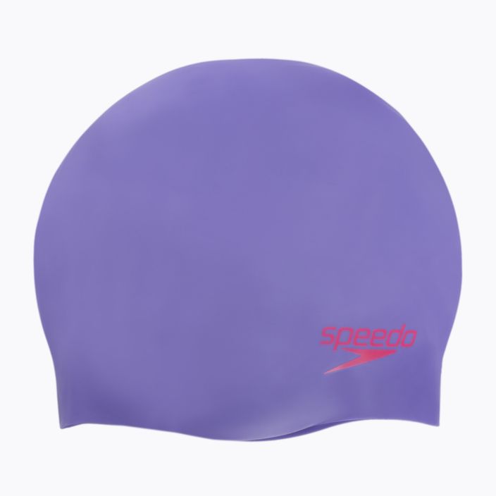 Speedo Plain Moulded μωβ παιδικό καπέλο κολύμβησης 8-70990d438