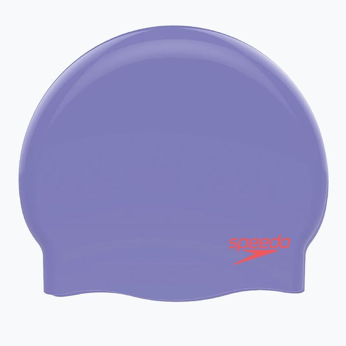 Speedo Plain Moulded μωβ παιδικό καπέλο κολύμβησης 8-70990d438 2