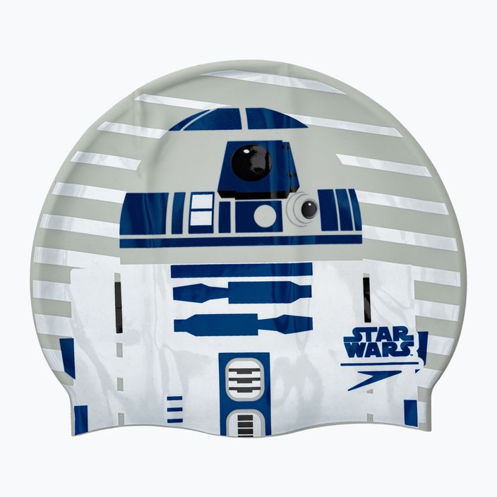 Speedo Star Wars παιδικό καπέλο Slpogan Print R2-D2 λευκό και γκρι 8-08385D674