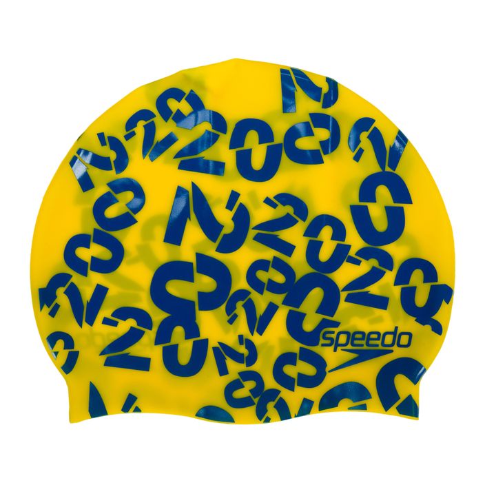 Speedo Σλόγκαν κίτρινο παιδικό καπέλο κολύμβησης 68-08386D690 2