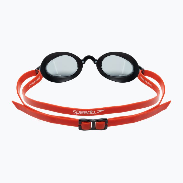 Speedo Fastskin Speedsocket 2 γυαλιά κολύμβησης κόκκινο/μαύρο/ανοιχτό καπνό 68-10896D628 5