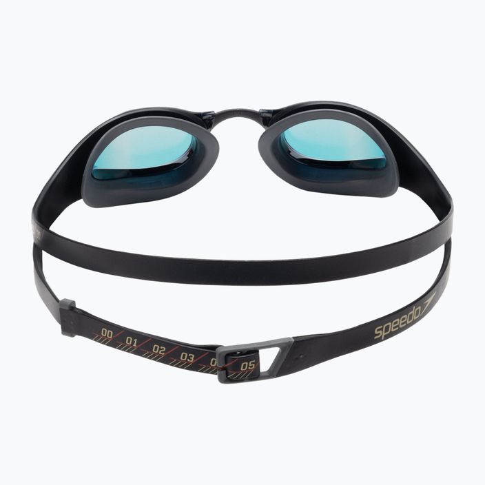 Speedo Fastskin Pure Focus Mirror κολυμβητικά γυαλιά μαύρο/κρύο γκρι/χρυσό της φωτιάς 68-11778A260 5