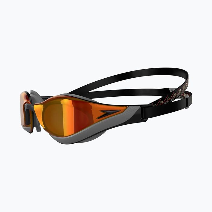 Speedo Fastskin Pure Focus Mirror κολυμβητικά γυαλιά μαύρο/κρύο γκρι/χρυσό της φωτιάς 68-11778A260 7