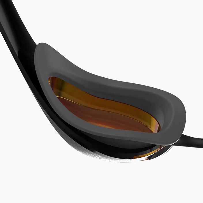 Speedo Fastskin Pure Focus Mirror κολυμβητικά γυαλιά μαύρο/κρύο γκρι/χρυσό της φωτιάς 68-11778A260 9